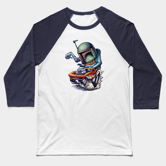 Boba Vette Baseball T-Shirt by ChetArt
